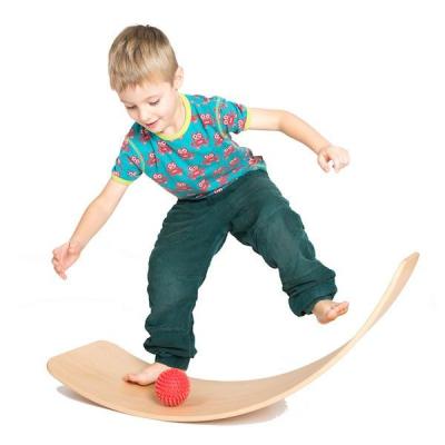 China Montessori 3d Balance Board Eco-friengly Board Baby Balance Board Curvy Wooden Frame Preschool Educational Toys Material 3d Balance Board for sale