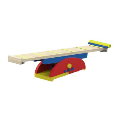 China Montessori Toddler Balance Beam Eco-Friendly Wooden Board Toy Balance Beam for Kids Indoor Playground Seesaw Swing Balancing Set for sale