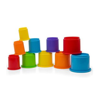 China Counting/Sorting New Bear Educational Toy Stacking Cup Montessori Rainbow Assortment Game Rainbow Stacking Interlocking Toys for sale