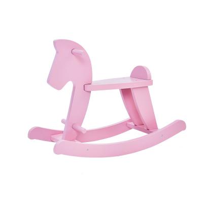 China Ride On Toy 2021 Well Priced Wooden Rocking Horse Riding Children Ride On Animal Toy For Kindergarten for sale