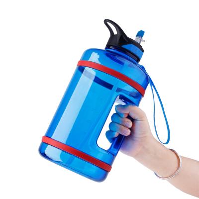 China USA Market BPA Motivational Water Bottle Sustainable GYM 2.2L Half Bottle Free Gallon for sale