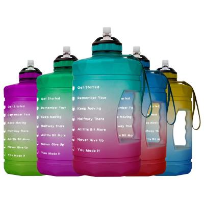 China Motivational Water Jug MLIFE PETG 2.2L GYM Viable Water Bottle Half Gallon for sale