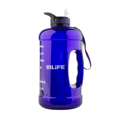 China Viable New Product PETG BPA Free One Gallon Water Bottle With Straw Lid GYM Gallon Water Bottle for sale