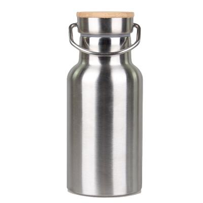 China 2022 Sustainable Mlife 350ml Natural Bamboo Lid Double Wall Kids Stainless Steel Water Bottle for sale