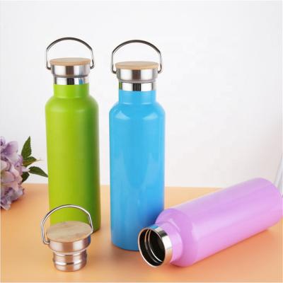 China 500ml Matte PORTABLE Custom Logo Painting 18/8 Double Wall Stainless Steel Empty Sport Water Bottle Flasks for sale