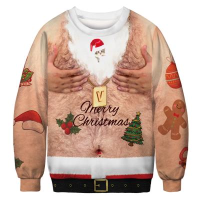 China Wholesale Breathable Christmas Ugly Sweater Printing Crewneck Christmas Print Plus Size Sweater for sale