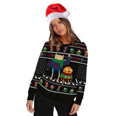 China Fashion Clothes Breathable Wholesale Christmas Hoodie Ugly Sweater Plus Size Sweater for sale