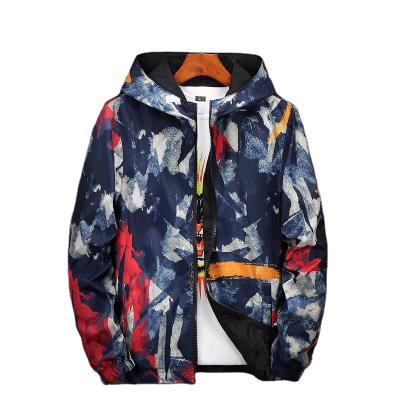 China Polyester Fiber Plus Size Mens Reversible Anorak Wind Coats Jackets for sale