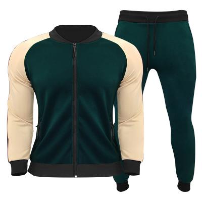 China 2022 Premium Men's Breathable Jogger Custom Sweatsuits Logo Gym Workout Unisex Sportswear Sportswear Two Pieces Sets OEM for sale