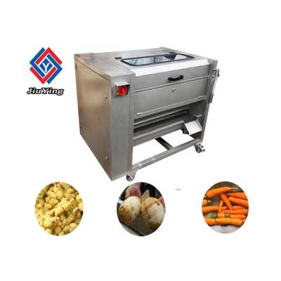 China Machine repair shops potato brush cleaning machine root vegetable washing and peeling machine for sale