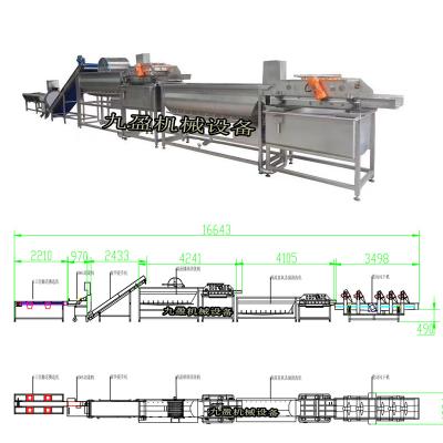 China Processing line salad production line lettuce washing hotel hot sale industrial fruit and vegetable line for sale