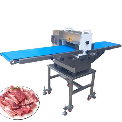 China Food Processing Place And Conveyor Belt Type Chicken Meat Commercial Fresh Meat Cutting Machine for sale