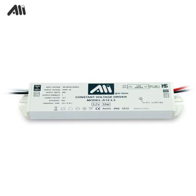 China Ultra Thin Mini Power Supply 36w Led Driver For Cabinet Lighting Power Supply for sale