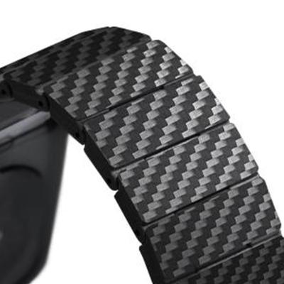 China New Carbon Fiber Fanufacturer Trend Carbon Fiber 20 22 38 40 41 42 44 45mm Strap MI Smart Watch Bands For iPhone Apple Samsung Huawei Garmin for sale