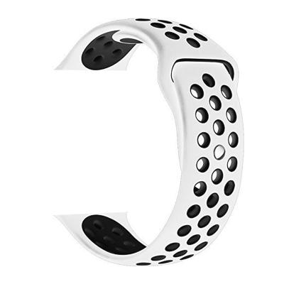 China Custom Silicone Soft Silicon 38 42 44 mm Smart Replacement Wrist Band Strap For Apple Watch for sale