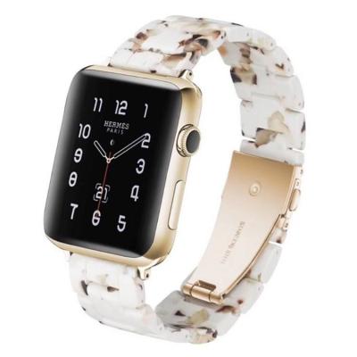 China Hot-selling Multiple Color Fashion Resin Strap Wristband Band Watch Band For Apple Watch Series 1/2/3/4/5/6/7 Iwatch SE for sale