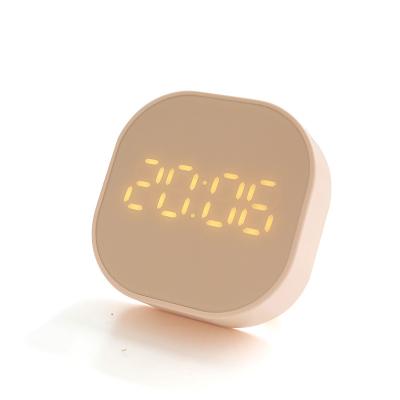 China Antique Style The New Dual Temperature Display Alarm Clock Can Be Magnetically Attracted And Set Chess Digital Clock for sale