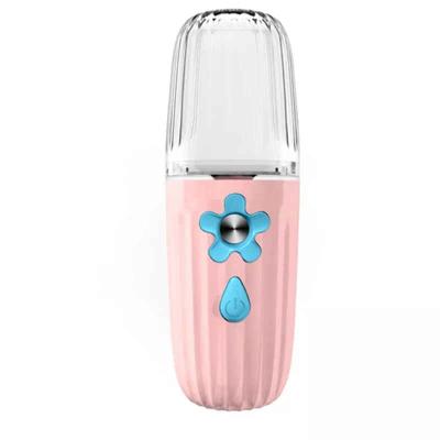 China Portable Mini USB Car Charging Face Ultrasonic Spray Nano Air Humidifier for sale