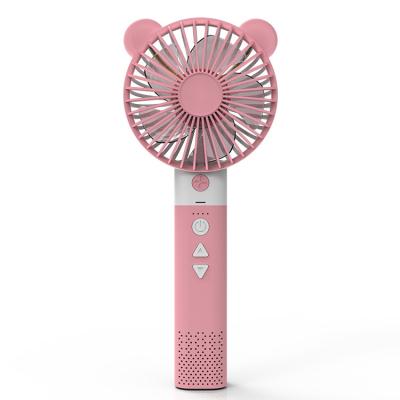 China Customizable Logo Silent Mute Customizable Handheld Mini Personal Fan Electric USB Rechargeable Portable Fan for sale