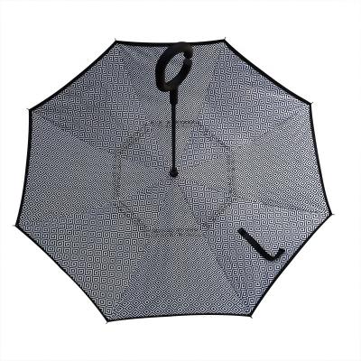 China Windproof Manual Open Convenient Inverted Umbrella Manual Open For Rainy Day for sale