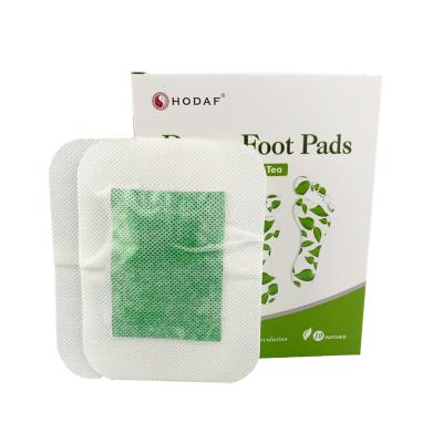 China Natural Health Care Wooden Vinegar Green Tea Japan Foot Pads To Eliminate Toxins for sale