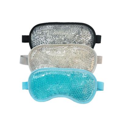 China Dark Circles OEM Reusable Cold Eye Mask with Bead Colorful Cold Therapy Gel Relaxing Cooling Eye Mask for sale