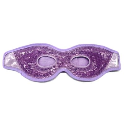 China OEM Dark Custom Reusable Circles Gel Eye Mask Cooling And Hot Packed Gel Pearl Medical Grade Cold Protective Eye Masks for sale