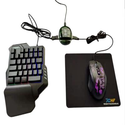 China JCHF Game Play 3 in 1 Gaming Keyboard Mouse Converter Combo Set for PUBG Android/IOS Mobile Game Accessory for sale