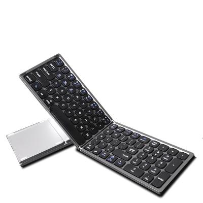 China JCHF Wireless Normal Pocket Universal Mini Wireless Keyboard Rechargeable Foldable Keyboard ABS Wireless Keyboard for sale