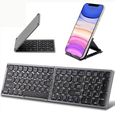 China JCHF Wireless Normal Portable Pocket Mini Wireless Keyboard Rechargeable Foldable Wireless Keyboard ABS for sale