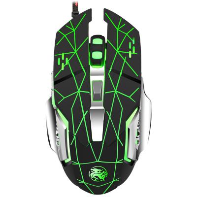 China JCHF RGB Comfortable Gaming Mouse For Laptop Desk Accessories Mechanical Gaming Glowing Mouse Wired 7 Illuminated for sale