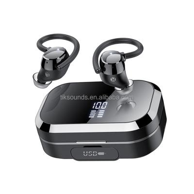 China Mini Size OEM Tiksounds Q25 Mini Headphone Ear Hook Wireless Earbuds Earphone for sale