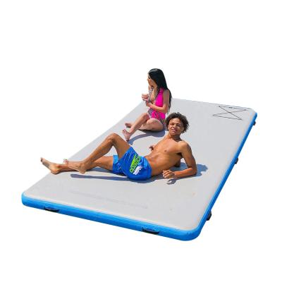 China PVC Material Hot Sale The Fine Quality PVC Inflatable Water Floating Platform For Sale for sale