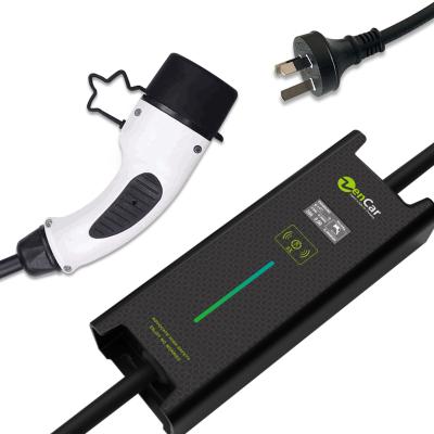 China portable electric car charger IEC 62196 evse ev charger type - 2 with AU plug 6A-8A-10A 6A 8A EVSE for sale