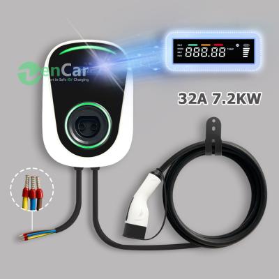 China Residential Home Use For EV Car 32A 7.2KW Smart EV Car Easy Installed Charging Station With TUV CE for sale