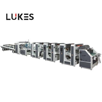 China Automatic 800 Corrugated Gluing High Speed ​​Paper Carton And Folding Gluing Machine With 4&6 Corner for sale