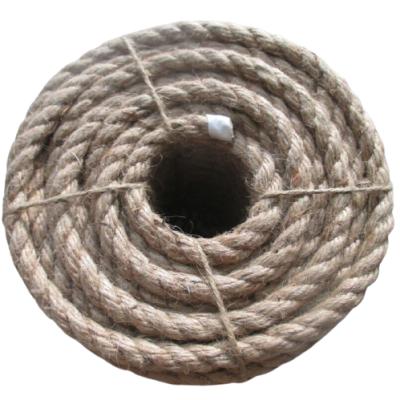 China Alibaba High Strength Hot Sale Natural Color 3 Strands Jute Rope for sale