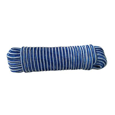 China Multifunctional Blue Diamond Braided PP Rope 12mm Polypropylene Rope for sale