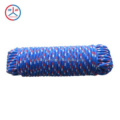 China High Strength Hot Selling Colored 16 Strand Braided Polypropylene Rope for sale