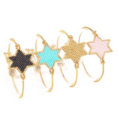 China Go2boho MIYUKI cute seed beads six angles style star shape bracelets for women for sale