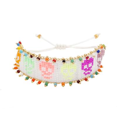 China Go2boho BOHEMIA Skull Bracelets for Women Pulsera Miyuki Bracelet Chain Bohemia Colorful Hand Weaving Loom Bead Jewelry Pulsera Miyuki Bracelet for sale