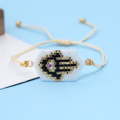 China Fashion Go2boho Evil Eye Hamsa Hand Bracelets for Women and Kids Lucky Jewelery Fashion Miyuki Beaded Jewelry 2021 Summer for sale