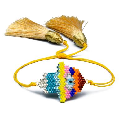 China Go2boho Miyuki Delica Beaded Colorful Fish Cute Handmade Beading Bracelet for sale