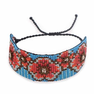 China Go2boho BOHEMIA Flower Bracelets For Women Japanese Miyuki Beaded Jewelry Bohemian Travel Pusera Beach Adjustable Bracelet Jewelry Color for sale