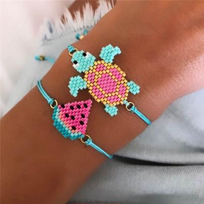 China Go2boho Miyuki Jewelry Animal Bracelets Bracelet Women Boho Beach Watermelon CLASSIC Jewelry Turtle Pulseras For Kid Children for sale