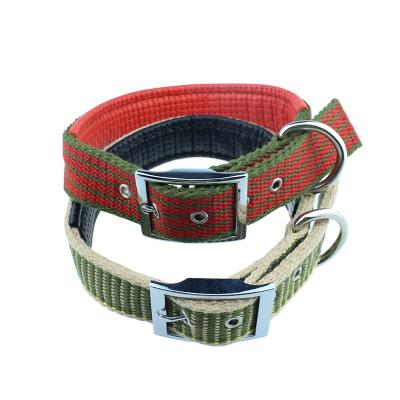 China DETACHED Custom Leather Padded Adjustable Logo Cotton Dog Collar Pet Collar for sale