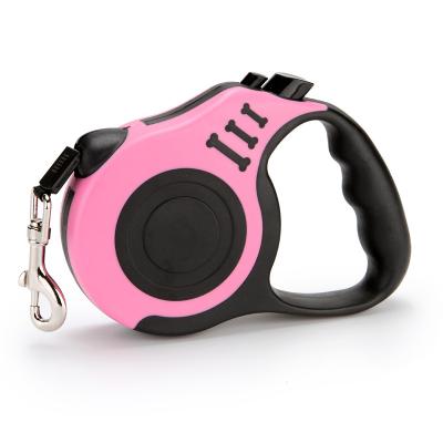 China Wholesale New Style Custom Printing Custom Logo Pet Retractable Reflective Dog Padded Nylon Leash For Running for sale