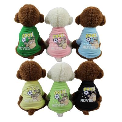 China Viable Summer Dog Shirt Dog Clothes, Costume Small Puppy Cartoon T-shirt Chihuahua Dogs Soft Fabric for sale