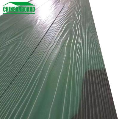 China Hotel Grain Fiber Cement Exterior Painted Wooden Siding With CE Certification for sale