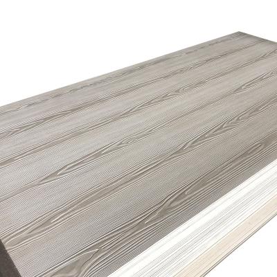 China Modern Exterior Wood Fiber Cement Exterior Siding Boards For Decorative Wood Wall for sale